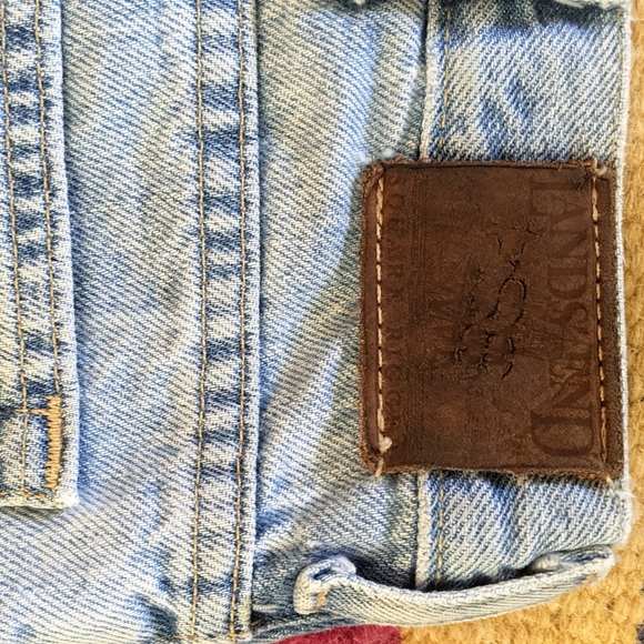 2 pairs Vintage Lands End Square Rigger Jeans - Picture 5 of 13